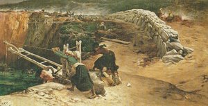 Kelp-burning at the Pointe du Raz by Georges Clairin